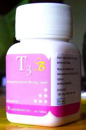 T3 Cytomel/SB Lab<BR>100mcg x 200 tabs